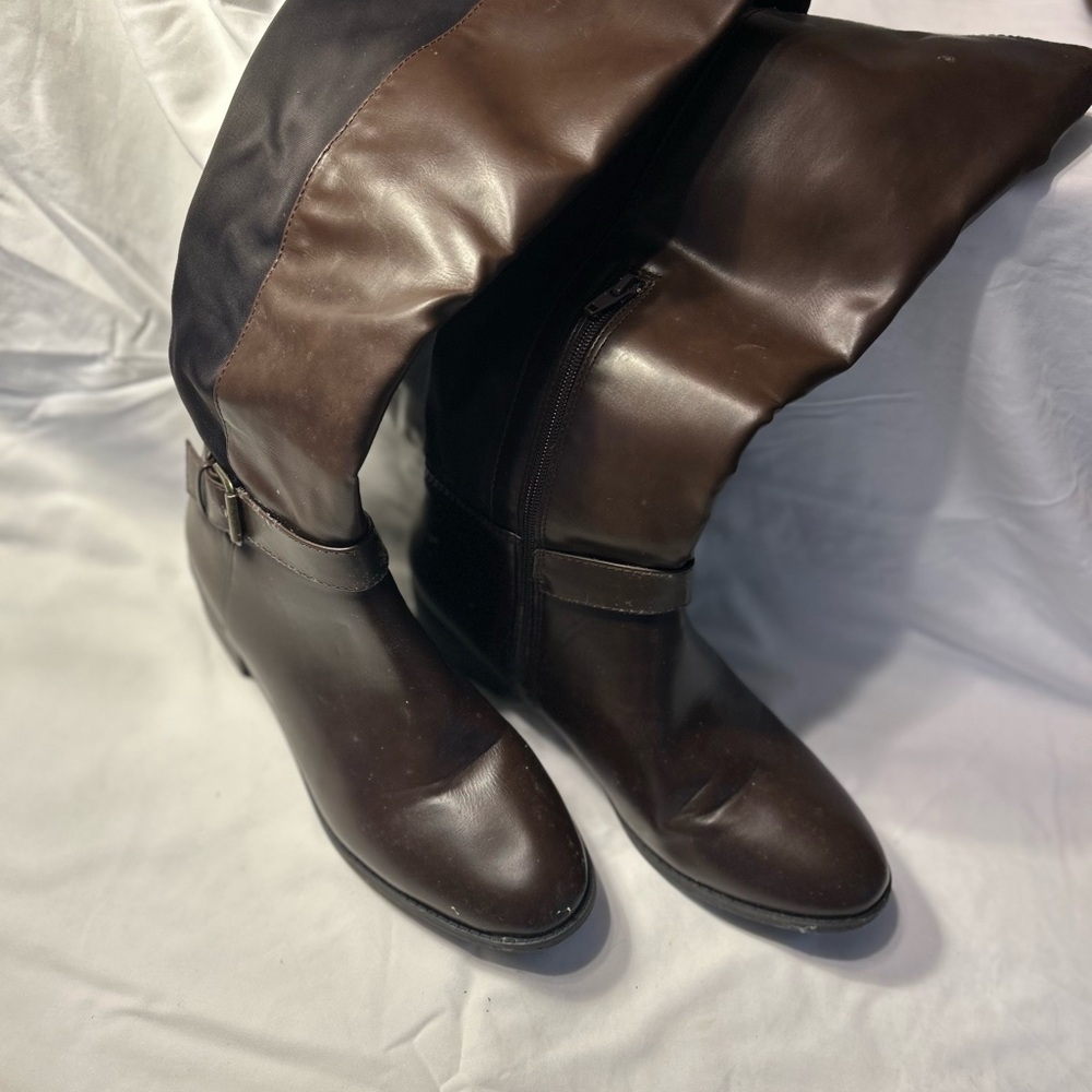 Rampage Dark Brown Over the Knee Boots